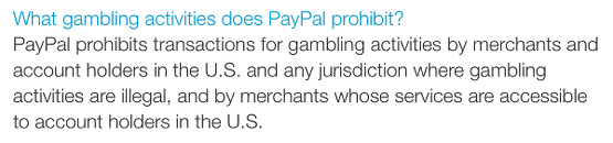 Paypal USA uhkapeli