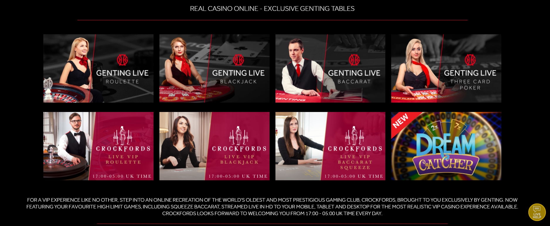 Genting Casinon Live-Kasino