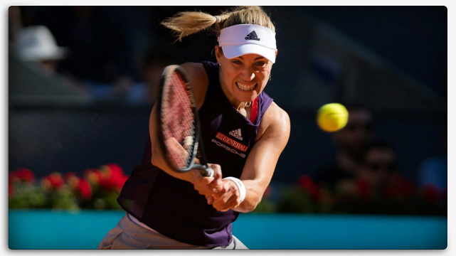 Angelique Kerber Lyö Tennispalloa