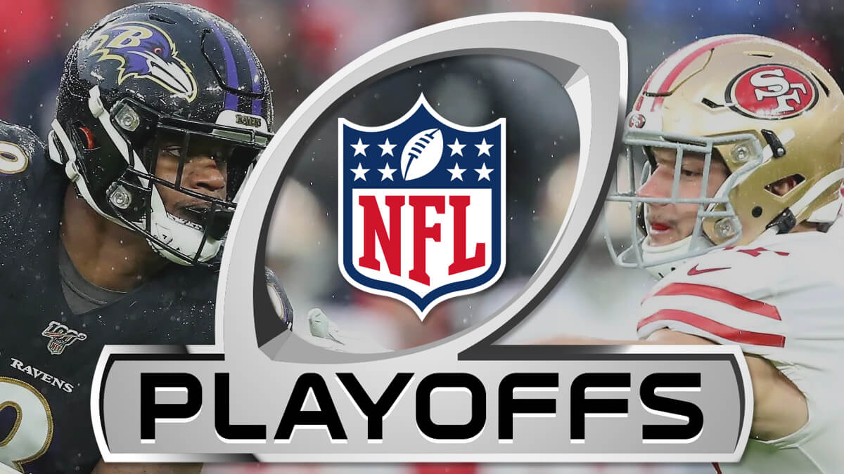 Baltimore Ravens vs San Francisco 49ers-NFL Playoffs Logo