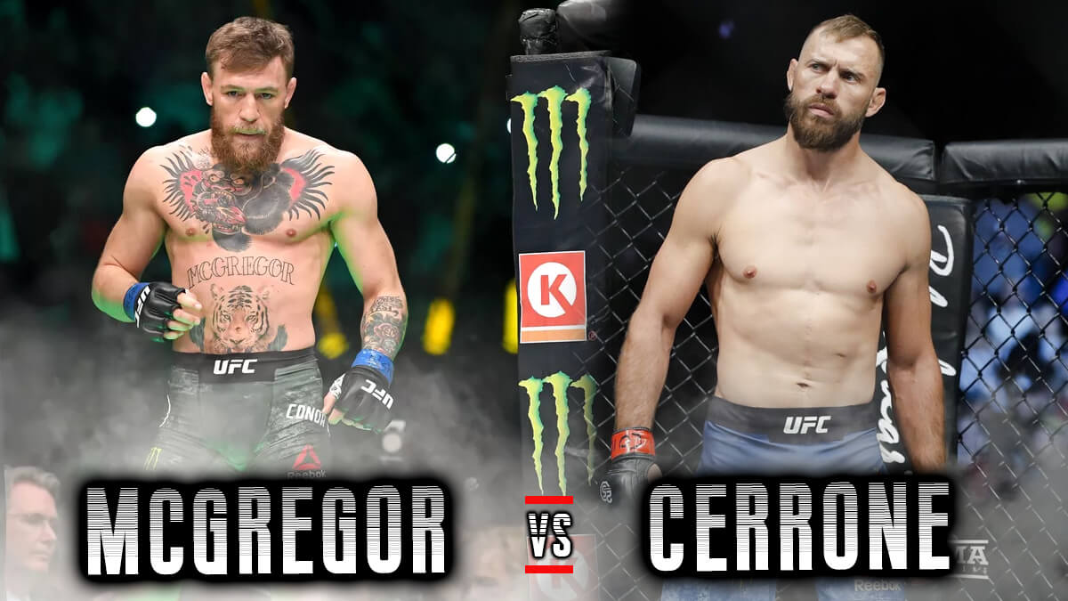 UFC Fighers Conor McGregor vs Donald Cerrone