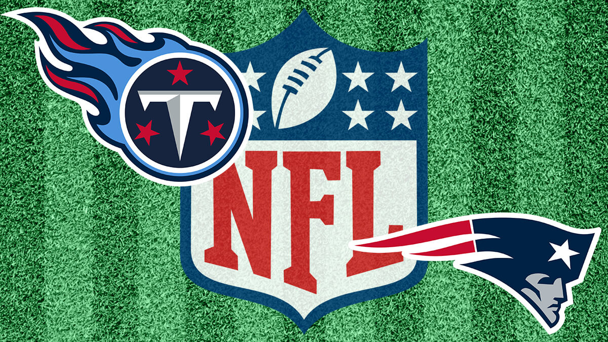 Tennessee Titans vs New England Patriots logot - NFL-Logo